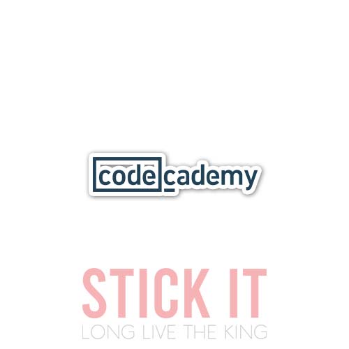 

Stiker sablon setrika DTF kaos baju sticker vinyl codecademy programmer 16