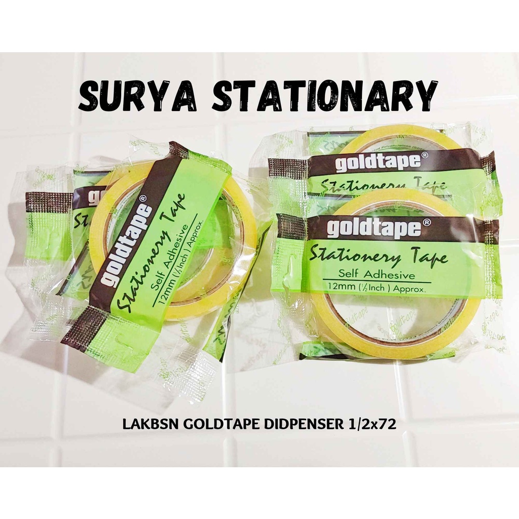 LAKBAN GOLDTAPE DISPENSER 1/2X72 | GOLDTAPE 1/2X72 | LAKBAN GOLDTAPE