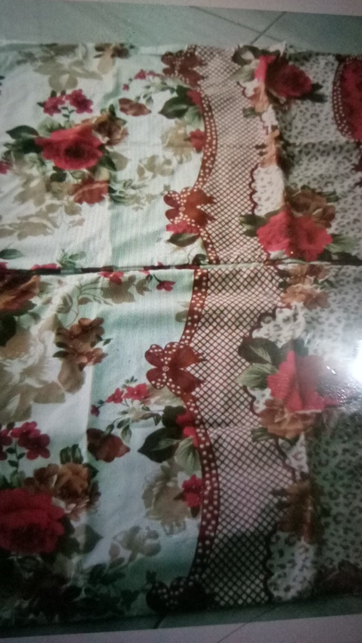 Sprei Sudut Karet Polos Emboss 120x200 ( Dobel Karet)