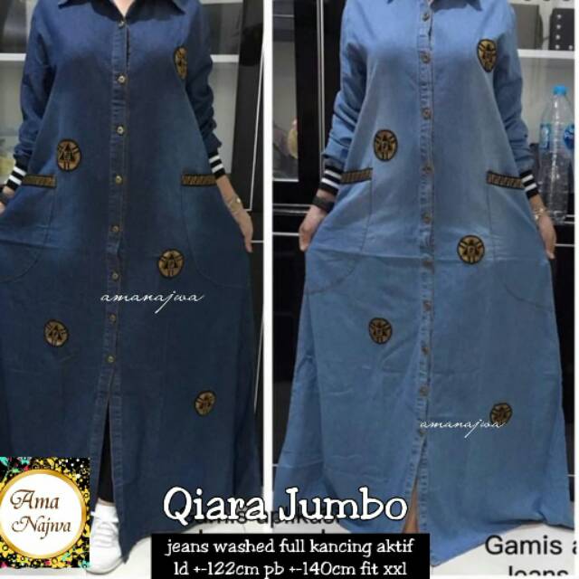GAMIS JEANS QIARA JUMBO BY AMA NAJWA