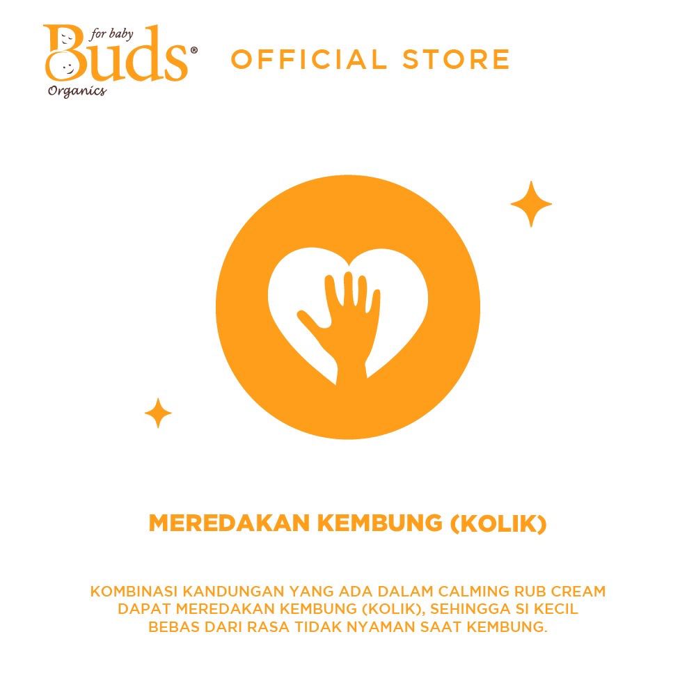 Buds Organic Calming Tummy Rub Cream - Penghangat tubuh Pereda Kolik