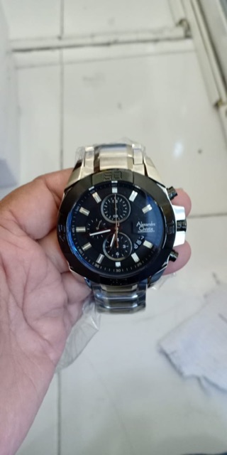 ALEXANDRE CHRISTIE AC 6224 WANITA  SPORTY SILVER BACK ORIGINAL
