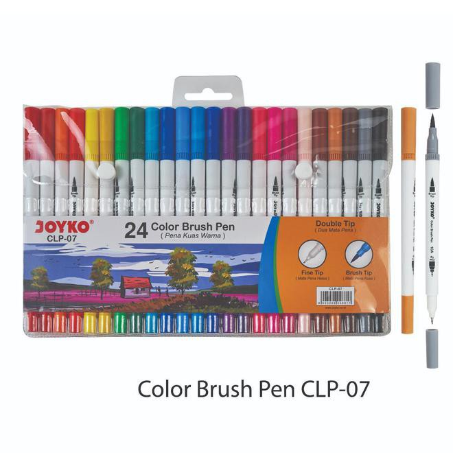 

Dual Brush Pen Joyko 24 Warna Clp-07 Best Seller