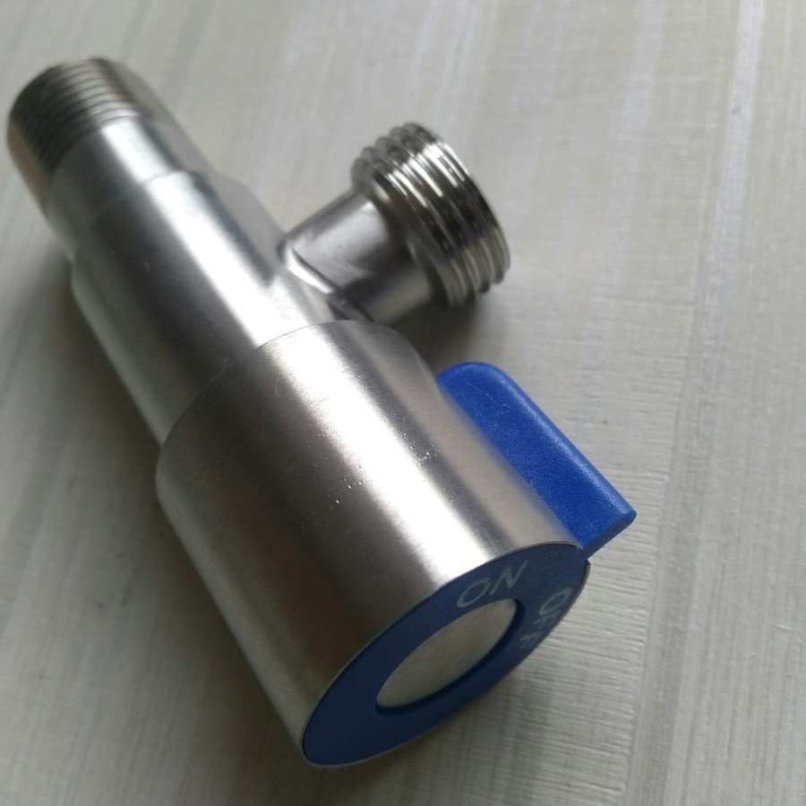 STOP KRAN STAINLESS 1/2 INCH STOPKRAN SINGLE CABANG 1 -SATU stopkran closet shower kloset TOILET