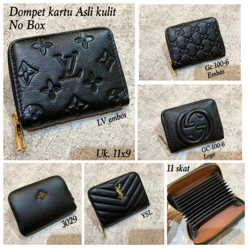 Dompet kartu/card holder LV  asli kulit