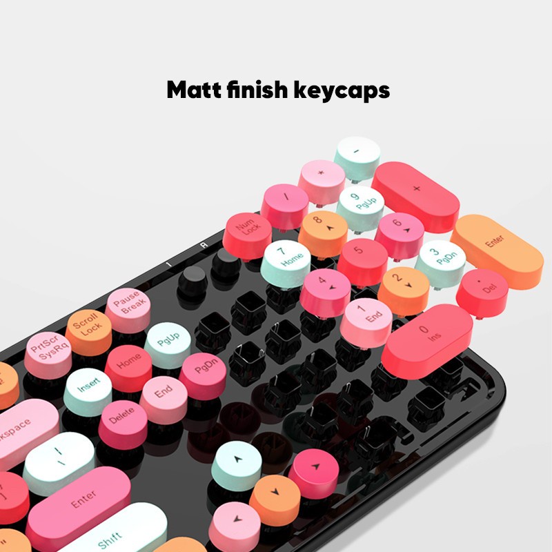 MOFii Keyboard Wireless Mouse Wireless Set 2.4G Sweet - Paket Keyboard