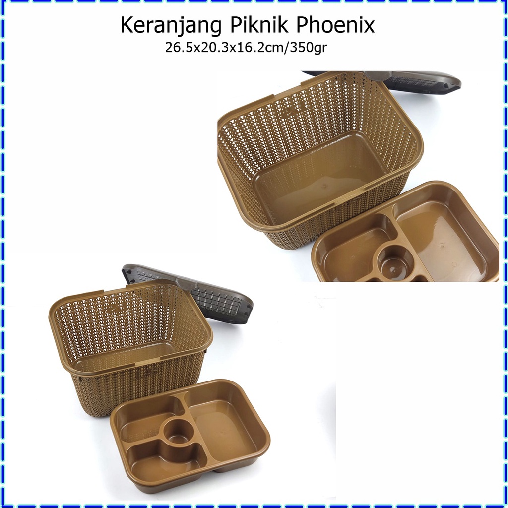 Keranjang Piknik/Keranjang Penyimpanan Makanan Phoenix