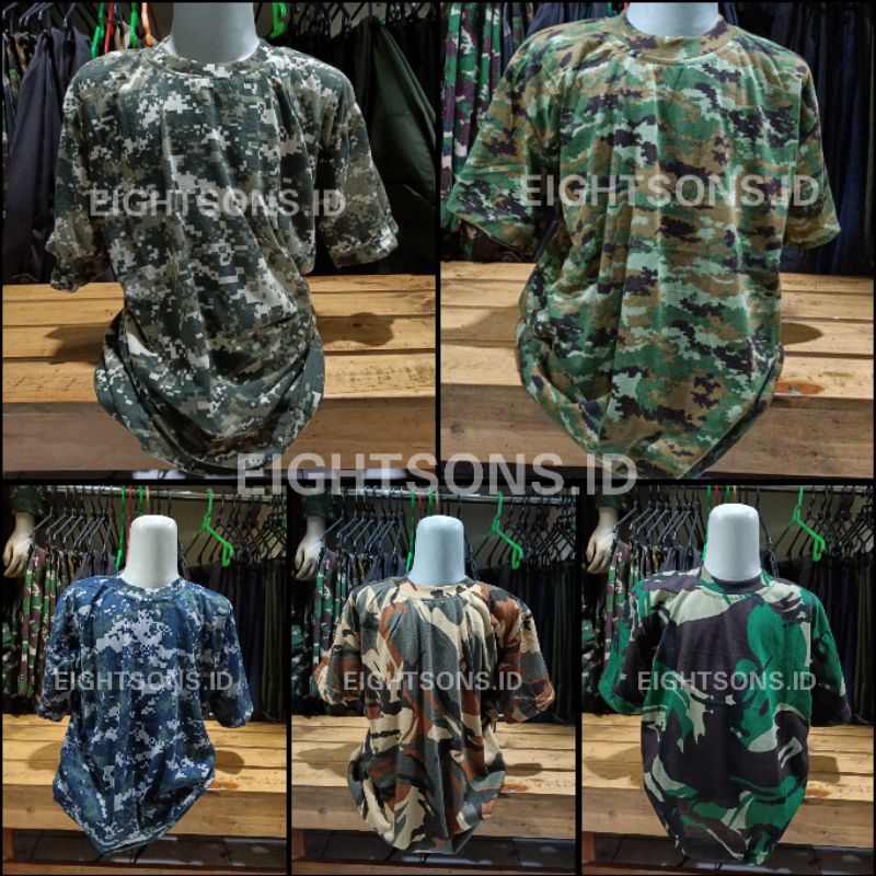 Kaos Anak Laki-Laki Perempuan Doreng Loreng Tni Tentara (Unisex) Cowok Cewek