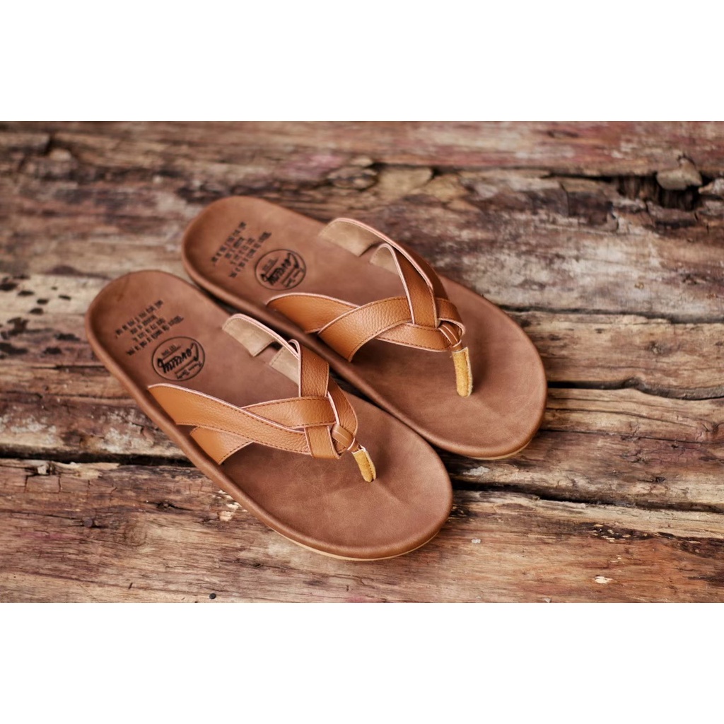 Sendal Kulit Pria Asli Original Bermerek Keren Import Sandal Kulit Pria Dewasa Original Model Terbar