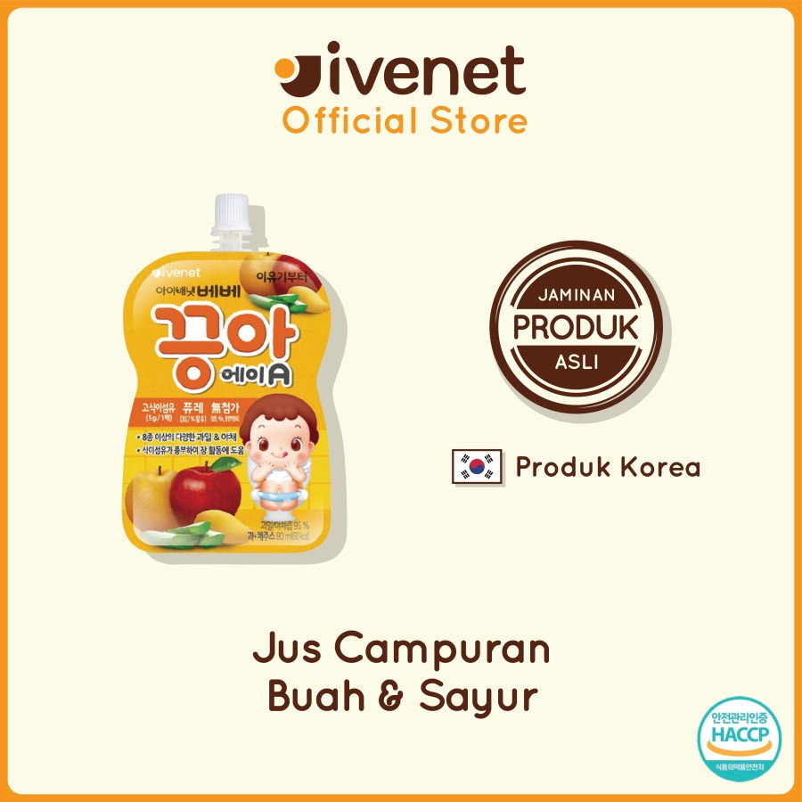 Ivenet Bebe Puree - Jus Buah Sehat Bayi dan Anak