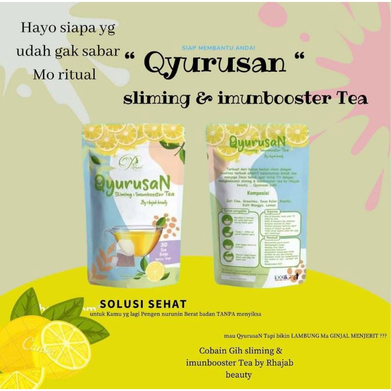 

Qyurusan Sliming & Imunbooster Tea by Rhajab/Sliming Tea