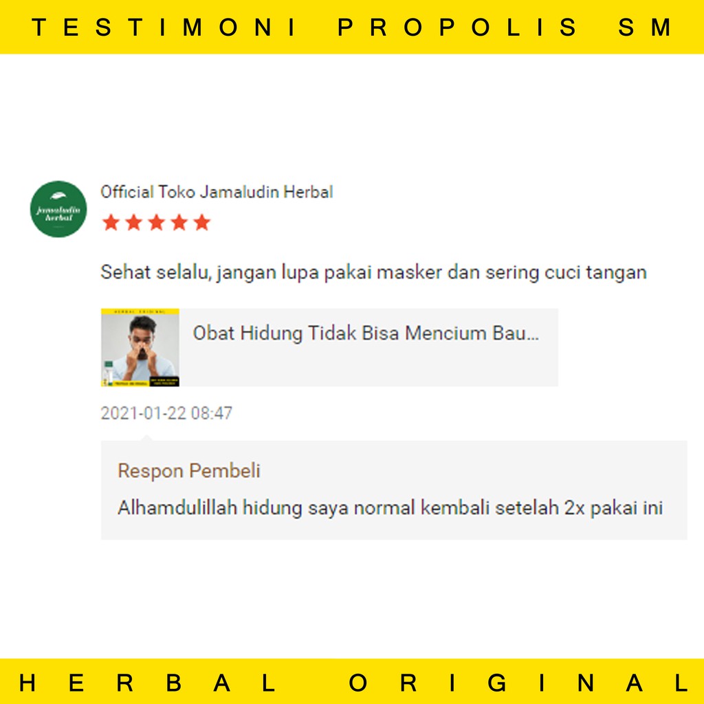 Obat Herbal Tetes Hidung Tersumbat, Polip Hidung, Anosmia - Obat Herbal Polip Hidung Tersumbat, Pilek Menahun, Gondok Kelenjar, Obat Anosmia, Obat TBC, Obat Batuk Berdahak,Obat Hidung Mampet Herbal Propolis SM ASLI-7