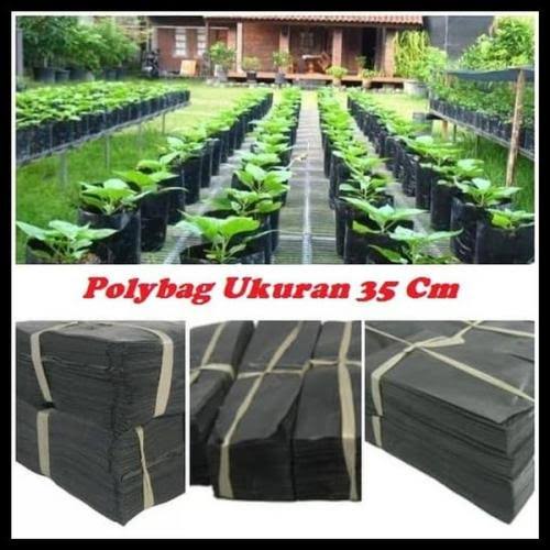 10 pcs Plastik Polybag tanaman ukuran 35 x 35 cm isi 10 Lembar untuk tanaman hias dan buah buahan ataupun sayuran