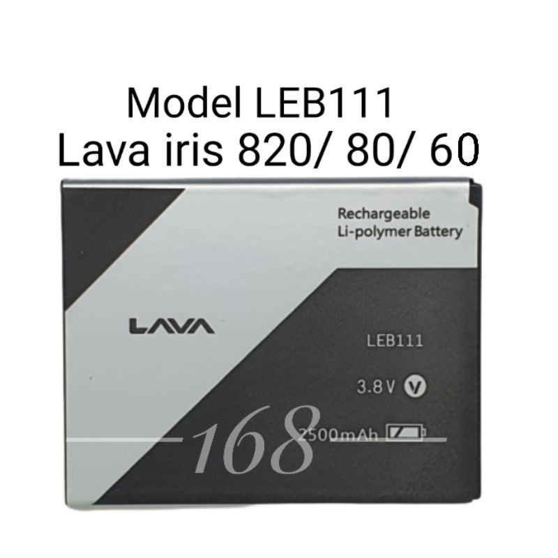 Baterai Batre Lava Iris 820 80 60 65 LEB111 Batere Lava Iris LEB 111