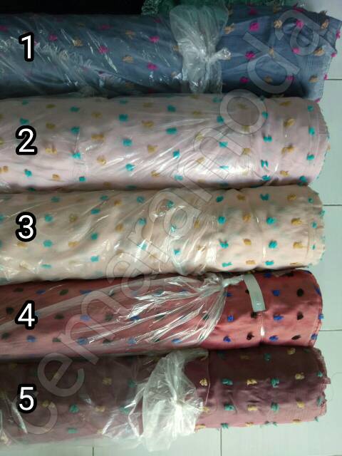 Linen rubiah pelangi PER 0.5M / rubiah rainbow / ruby pelangi / ruby rainbow / kain kebaya evening dress wedding dress / kain bridesmaid / kain hijab instant jilbab instan kerudung pasminah