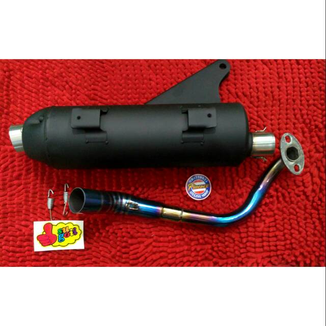 Tsukigi scoopy leher atas blue