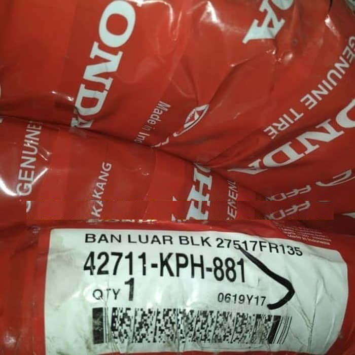 AHM 275-17 KPH Tubetype Ban Motor Original Honda Federal