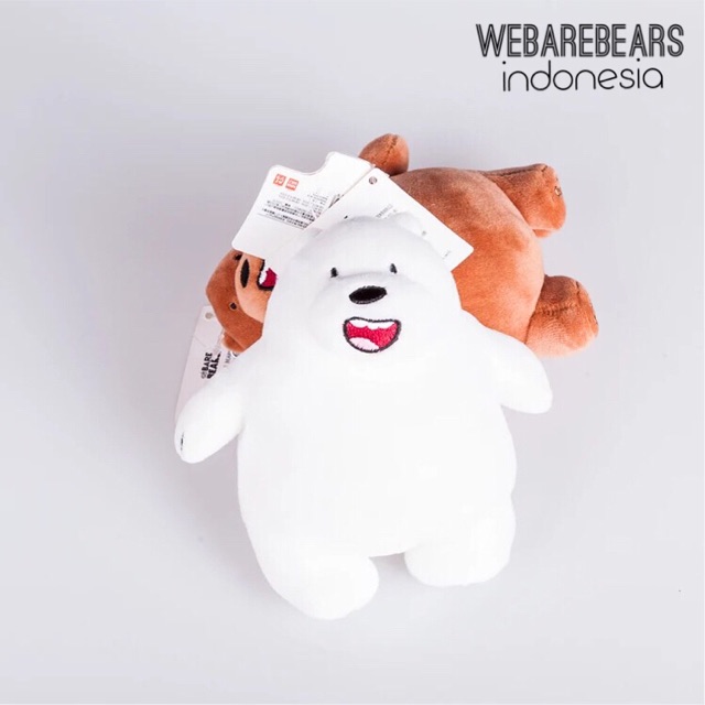 We bare bears keychain gantungan kunci mobil rumah boneka teddy beruang grizz panda