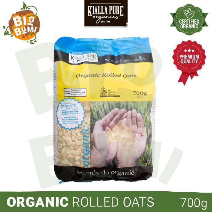 

KIALLA ORGANIC ROLLED OATS 700G - HAVERMUT ORGANIK - BIOBUMI PREMIUM