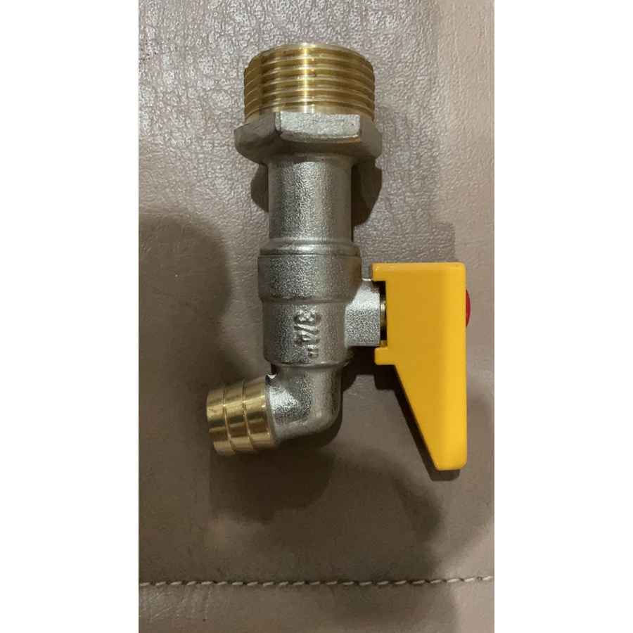 Keran Cebol 3/4 &quot; Inch Kuningan Air Tembok