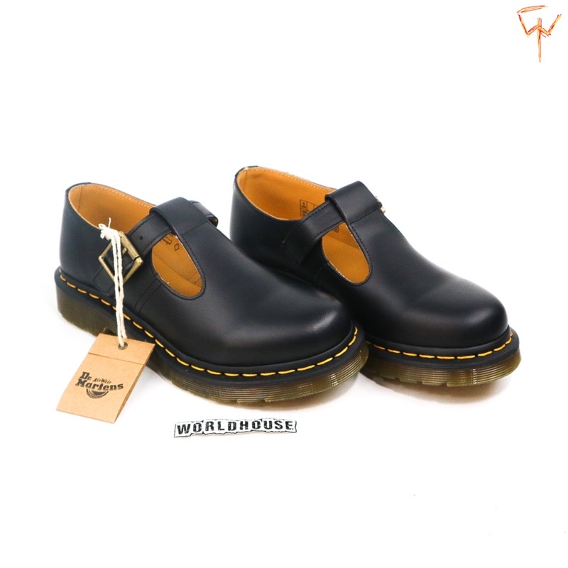 dr martens polley black smooth original