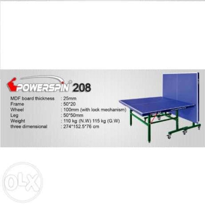 Meja Pingpong Tenis Meja Powerspin 208