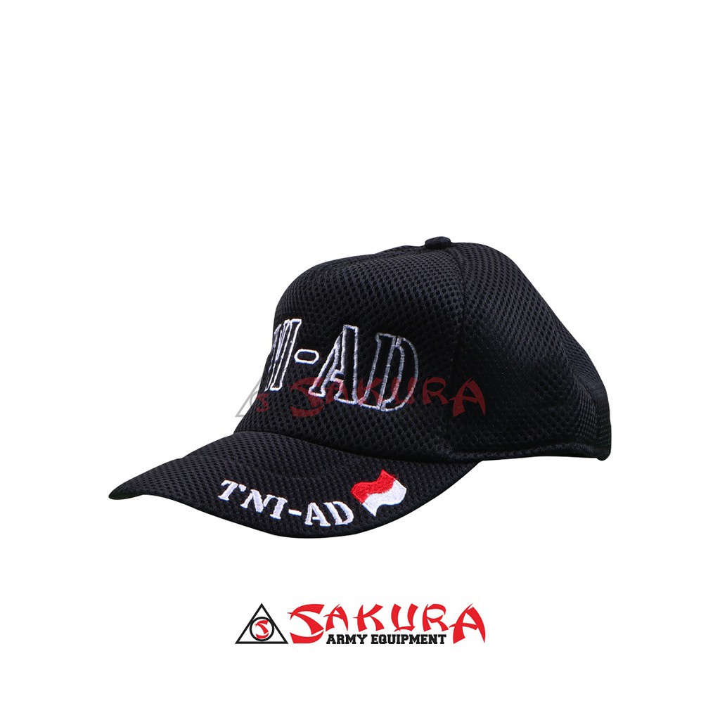 Topi Jaring Logo Tulisan TNI AD MP