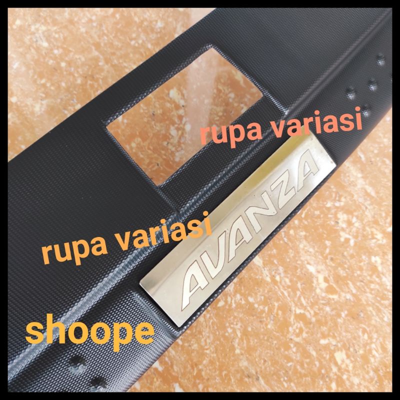 sill plate silplate belakang PINTU BAGASI TOYOTA avanza LAMA 2004 sampai 2011 PLASTIK 2005 2006 2007 2008 2009 2010 abs tipe g e vvti VVT-i