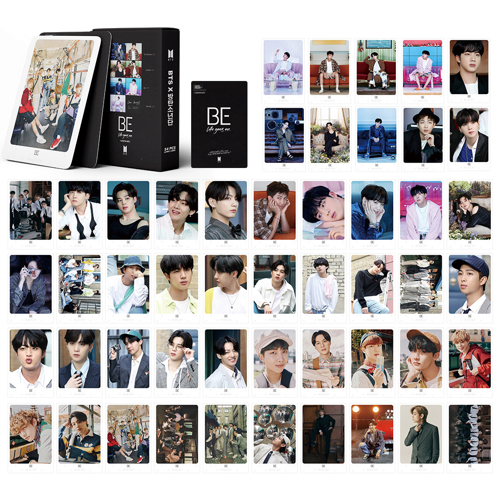 54pcs/set KPOP  Bangtan Boys BE DYNAMITE Photocards Lomo Cards Photo Mini Cards