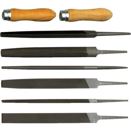 

6" (150mm) SECOND CUT ENGINEERS FILE SET-8PCE KEN0309860K