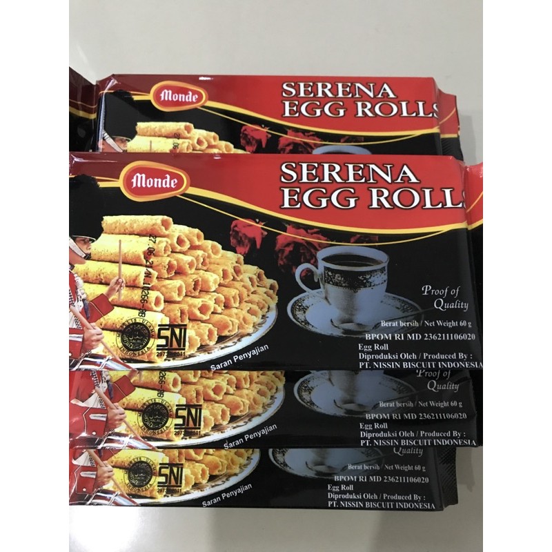 

MONDE SERENA EGG ROLL 60gram