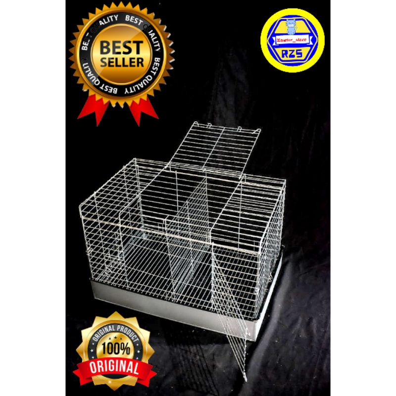 Kandang Kelinci Galvanis, Kucing, Anjing, Tupai Size P61 x L41 x T41-1