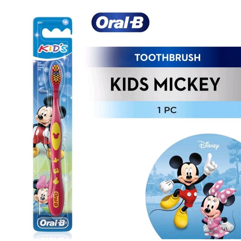 Sikat Gigi Anak Oral B Mickey Mouse Murah ( 2-4 tahun)