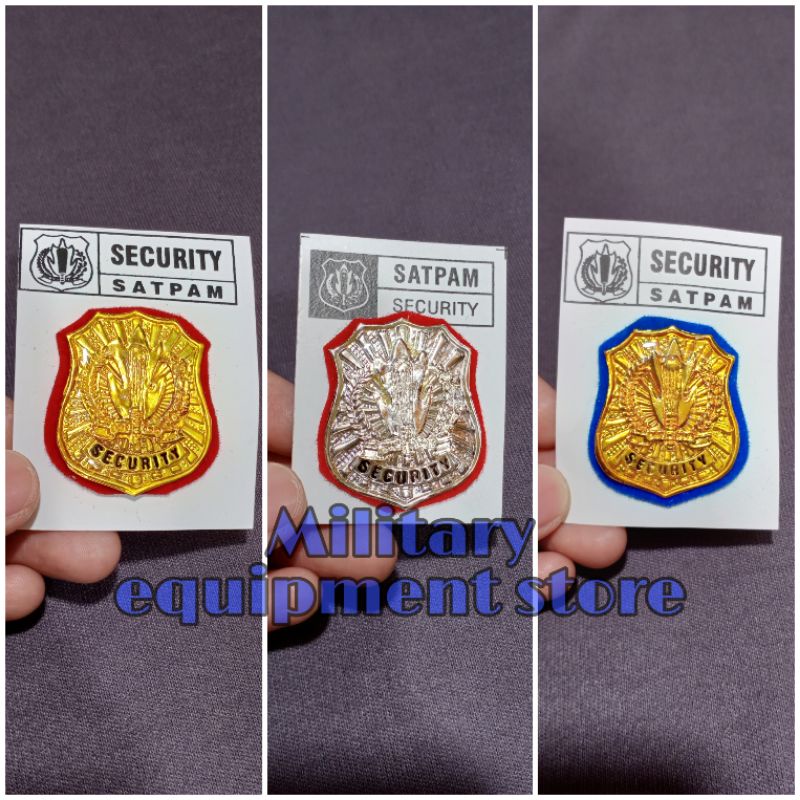 ATRIBUT PIN SATPAM/SECURITY UKURAN KECIL