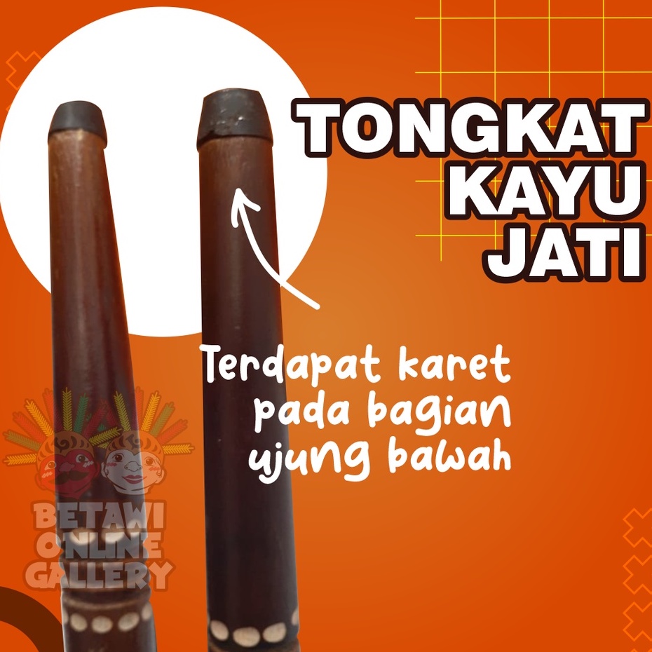 Tongkat Kayu Jati / Tongkat Kayu / Tongkat Bantu Jalan