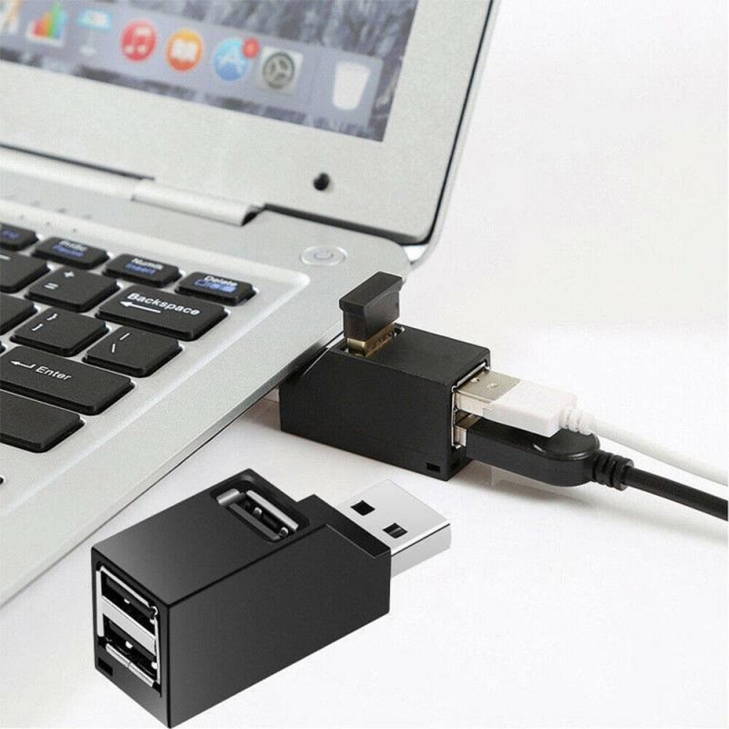 Mini USB Hub Super Speed USB 3.0 3 Ports - ZG1063 - Black