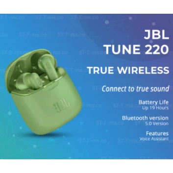JBL Tune 220 TWS True Wireless Bluetooth - Hijau