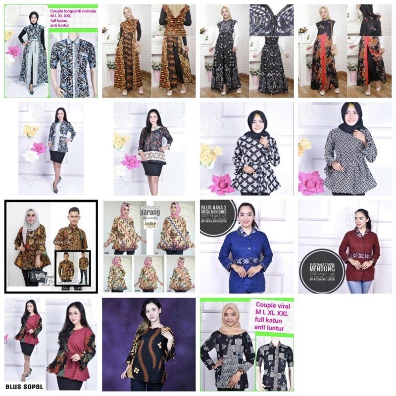 ATASAN BATIK WANITA DIERA BATIK Bluse modern clasic