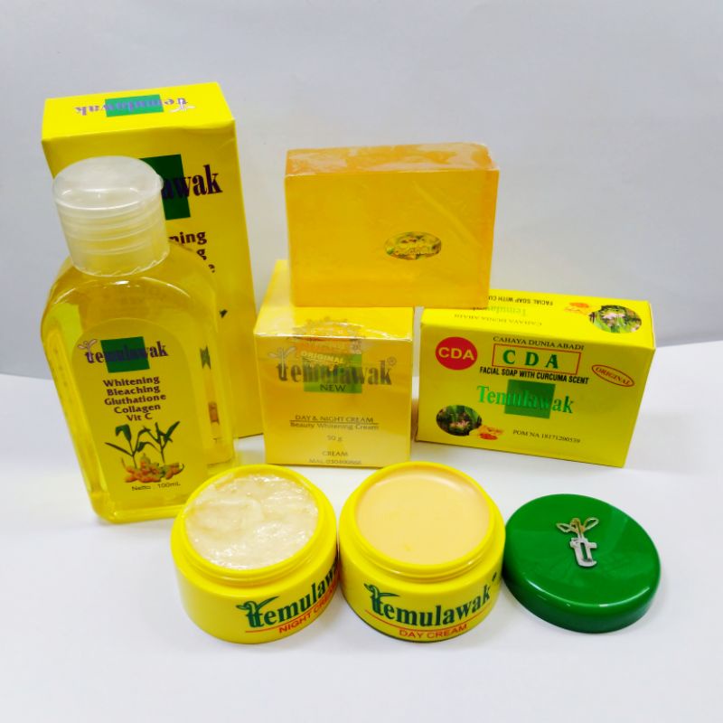 PAKET CREAM TEMULAWAK 4IN1 SABUN CDA ORI