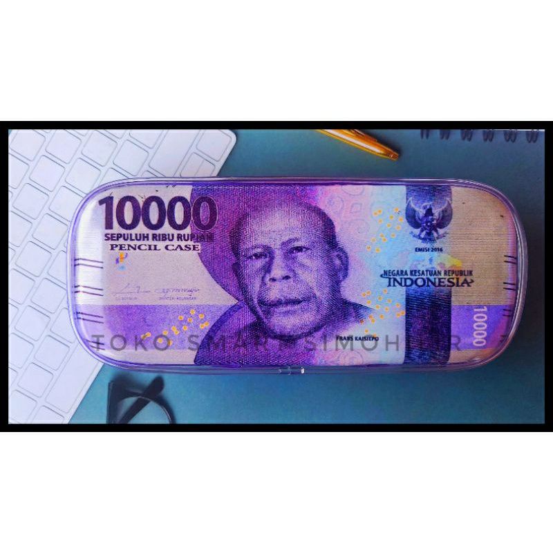 

tepak pensil motif uang/tempat pensil