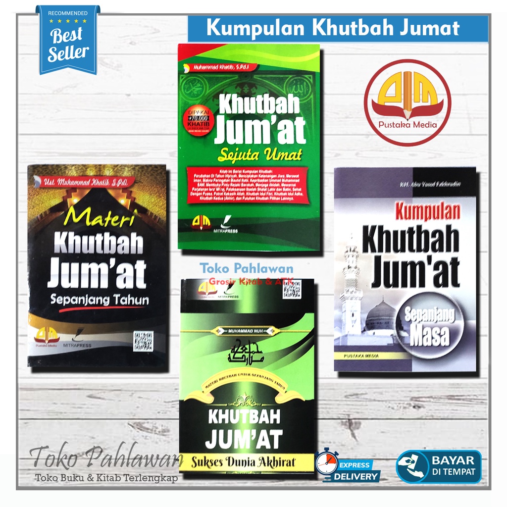 Kumpulan Buku Khutbah Jum'at Pustaka Media Mitra Press Sejuta Umat Sepanjang Masa Sepanjang Tahun Su