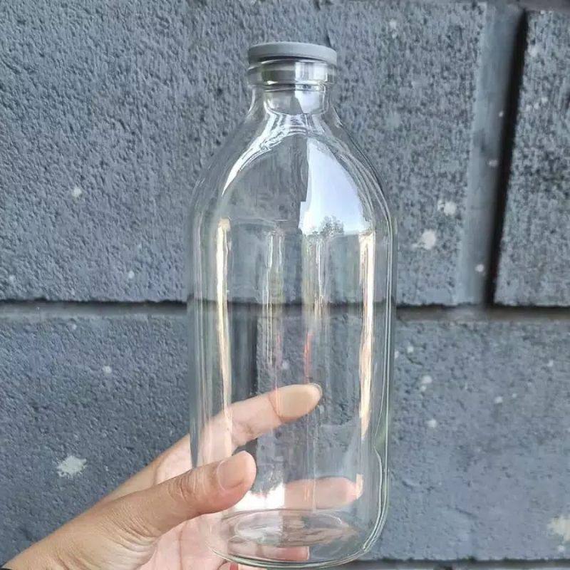 BOTOL ASI /BOTOL KACA VAS BUNGA 500 ML / TEMPAT PELIHARA IKAN CUPANG/1PCS