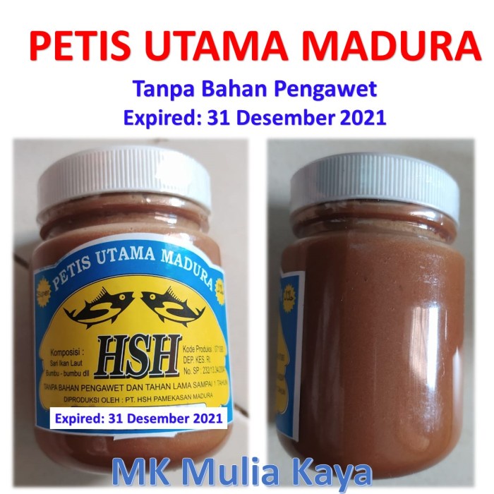 

MURAH Petis Ikan Asli Utama Madura HSH Tanpa Bahan Pengawet Murah Lezat Enak