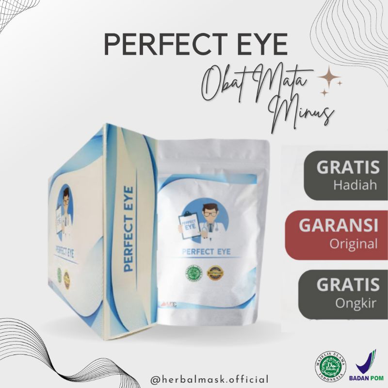 (BISA COD) PERFECT EYE - SUPLEMEN MATA MINUS DAN SILINDER - OBAT MATA MINUS ORIGINAL