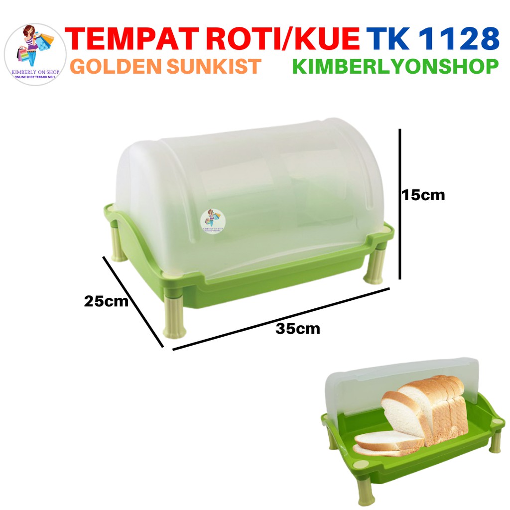 Kimberlyonshop Tempat Roti Kue Makanan Serbaguna TK1128 Golden Sunkist