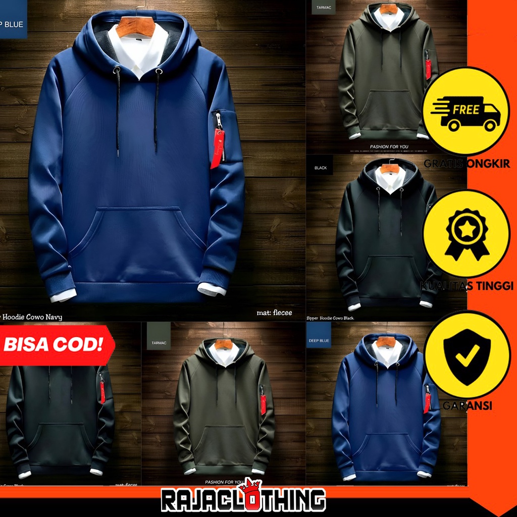 RCL - NOW ORI SWEATER HOODIE SLETING/ZIPPER JAKET HODIE PRIA WANITA