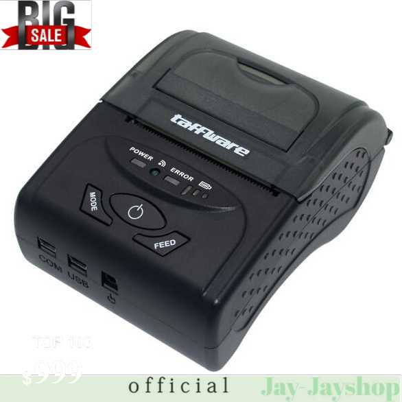 Taffware Zjiang Mini Portable Bluetooth Thermal Receipt Printer - 5807