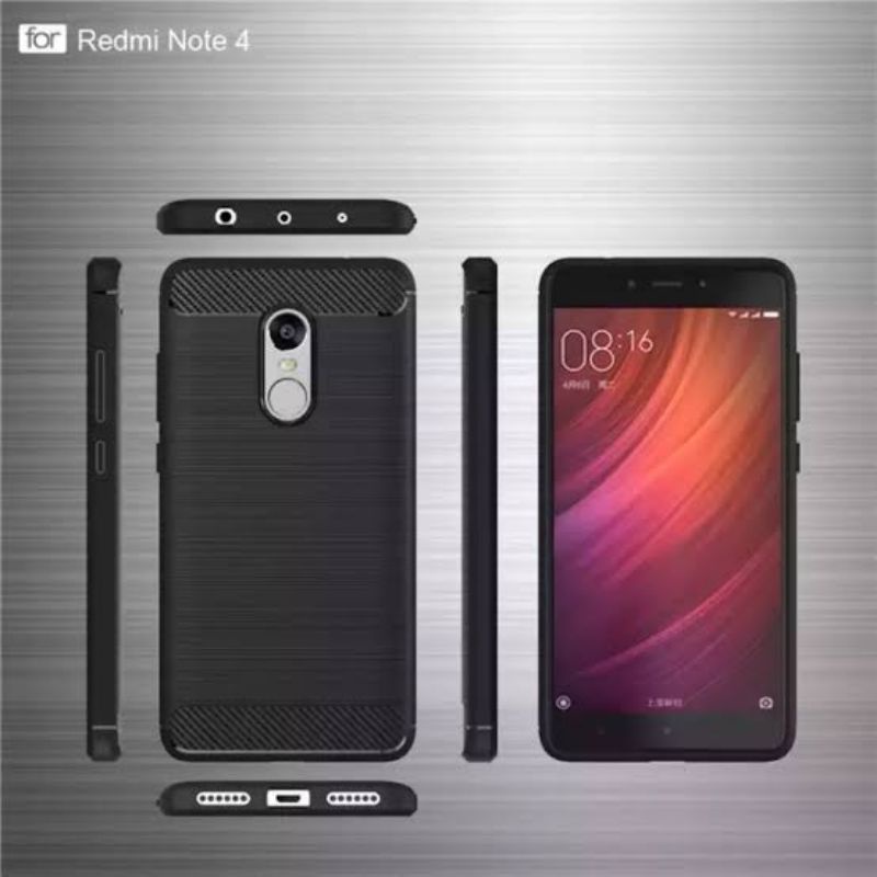 Case Xiaomi Redmi 4A/ 4X/ Note 4/ Note 4X Case Cover Fiber Carbon