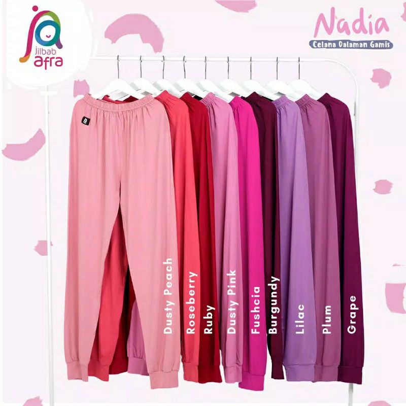 Celana Dalaman Gamis (Celamis) By Jilbab Afra ( Jilbab Arfa ) Nadia - Bahan Kaos Rayon HQ