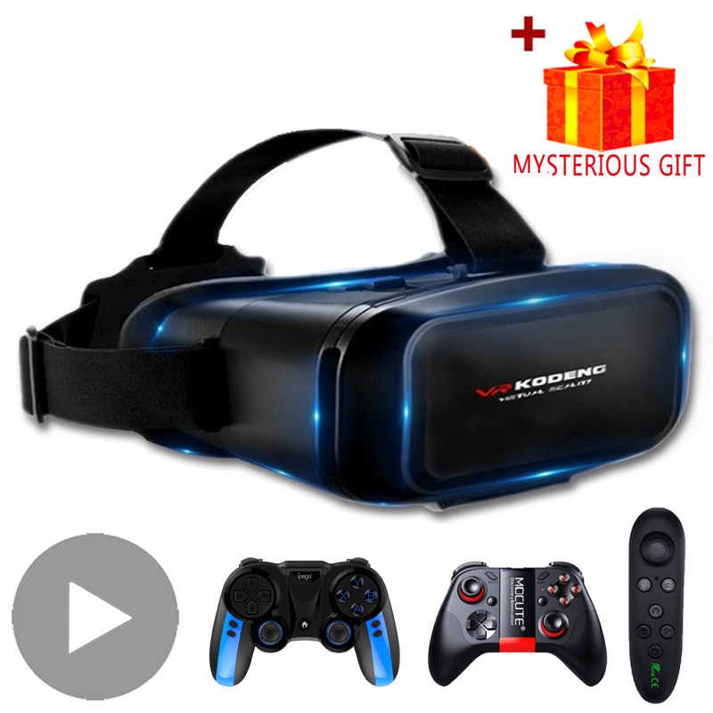 3D VR Headset Smart Virtual Reality Glasses Helmet Viar for iPhone Android Smartphones Phone Lenses